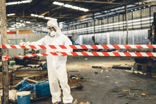 Professional Crime Scene Cleanup technician working in Cotuit, MA